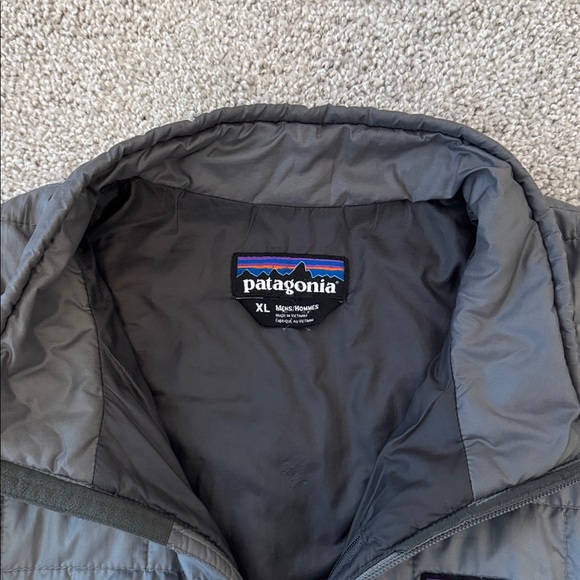 Mens Grey Patagonia Zip-up Nano Puffer Jacket XL - Picture 3 of 4